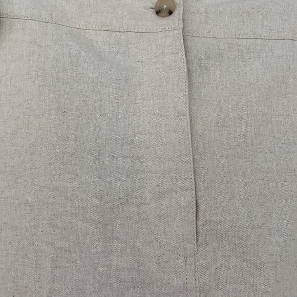 Universal Thread linen blend skirt with pockets and adjustable waist size X - Picture 2 of 7